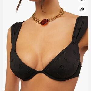 WeWoreWhat Black Bikini Top